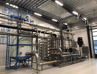 Принципиальная схема установки обратного осмоса